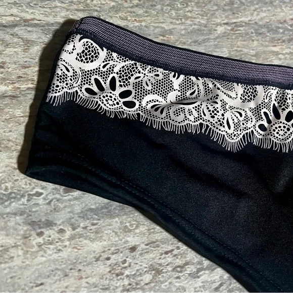 NWOT Victoria’s Secret Sexy Little Things Black Lace Trimmed Panties - Picture 5 of 9